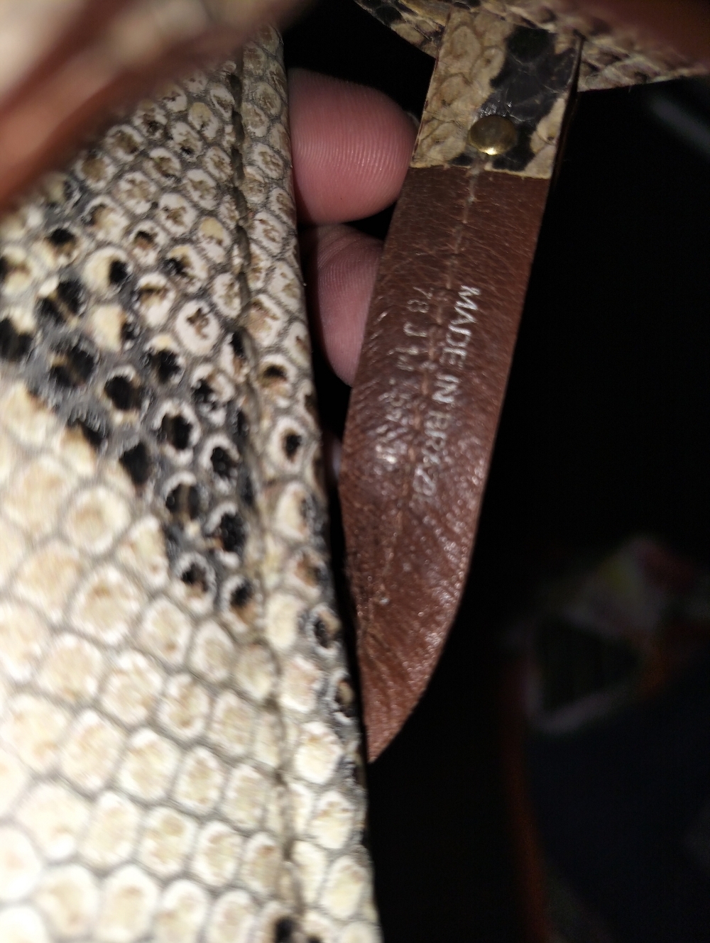 Tory Burch Miller Python Sz 8 - Picture 4 of 5